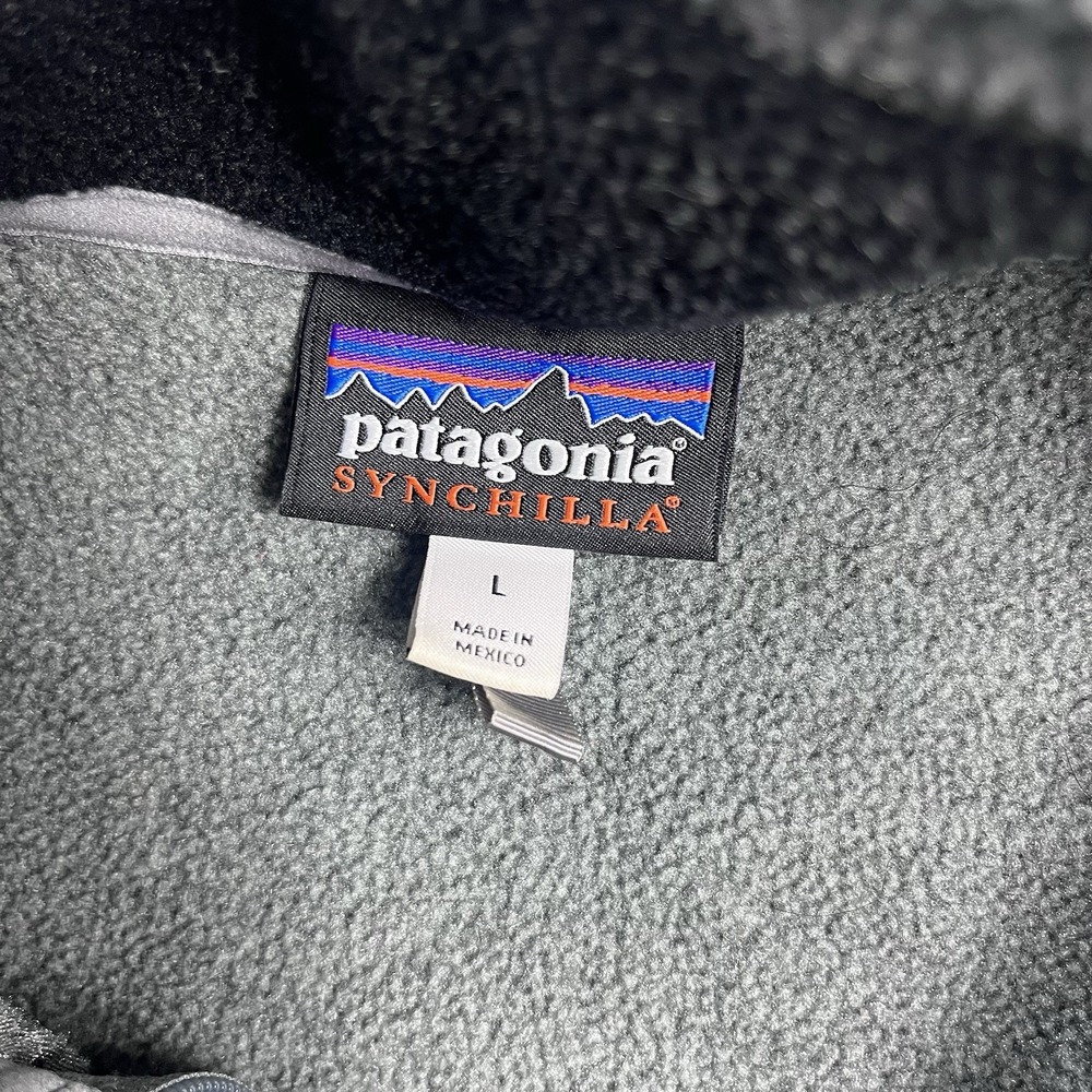 Patagonia Synchilla Vest Men Large Nickel Grey 25185 NKL Full Zip Hiking Outdoor - Picture 2 of 9